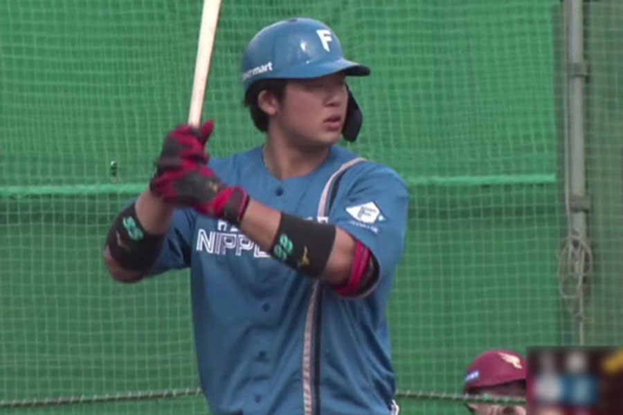 日本ハム・進藤勇也【画像：パーソル パ・リーグTV】