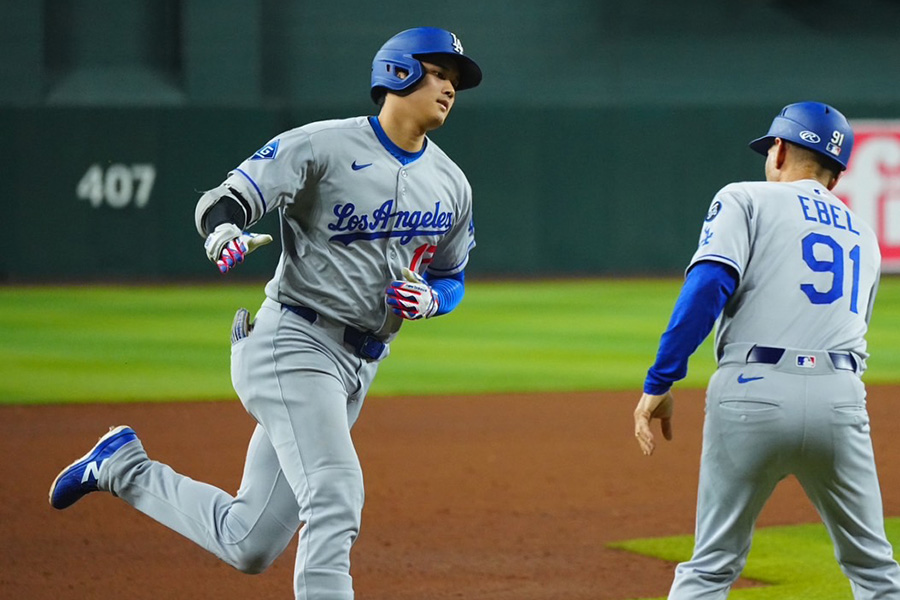 今季12号を放ったドジャース・大谷翔平【写真：荒川祐史】