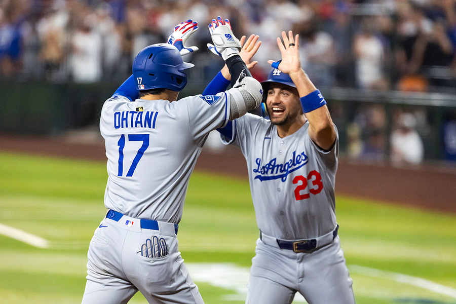 Dバックス戦で本塁打を放ったドジャース・大谷翔平【写真：ロイター】