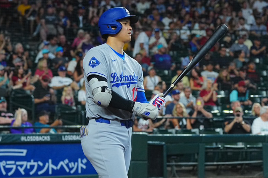 ダイヤモンドバックス戦に出場したドジャース・大谷翔平【写真：荒川祐史】