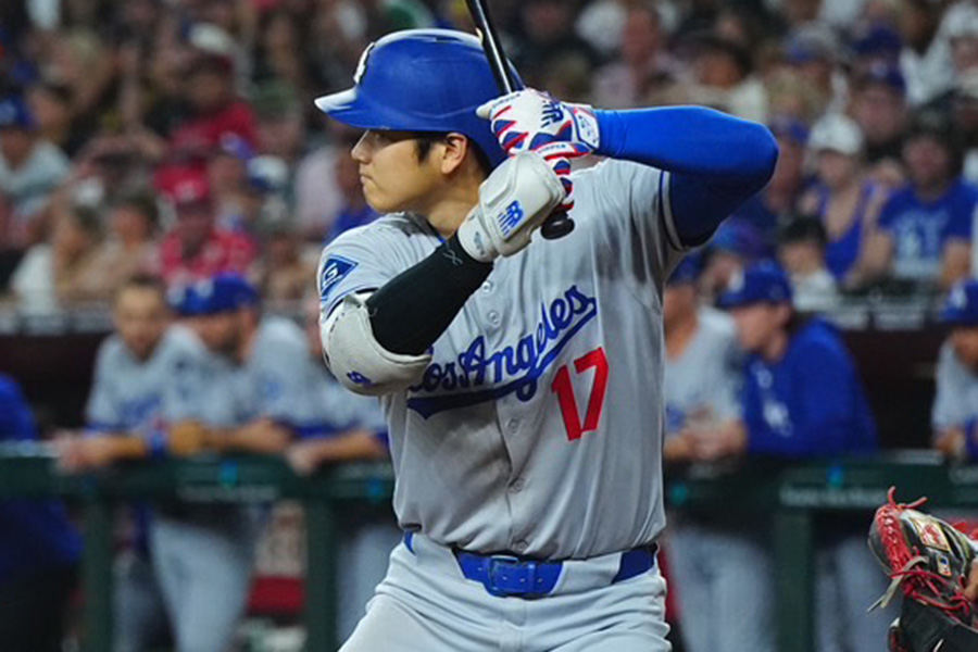 ダイヤモンドバックス戦に出場したドジャース・大谷翔平【写真：荒川祐史】