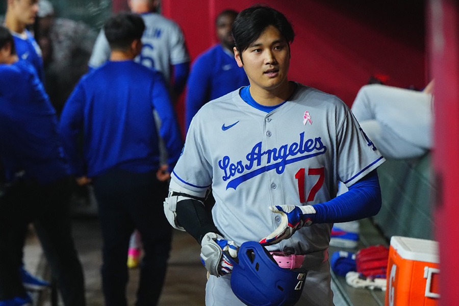 Dバックス戦に出場したドジャース・大谷翔平【写真：荒川祐史】
