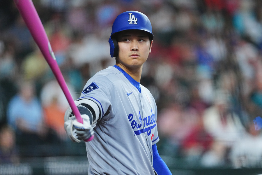 Dバックス戦に出場したドジャース・大谷翔平【写真：荒川祐史】