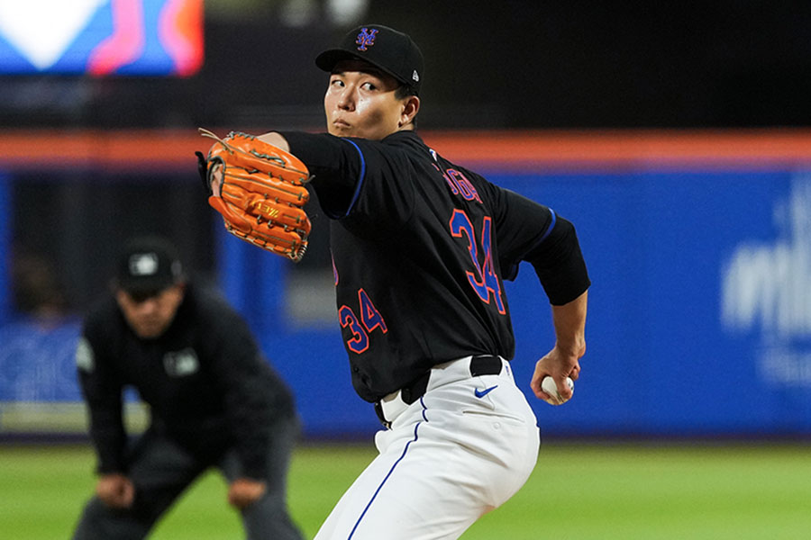パイレーツ戦に先発したメッツ・千賀滉大【写真：Getty Images】