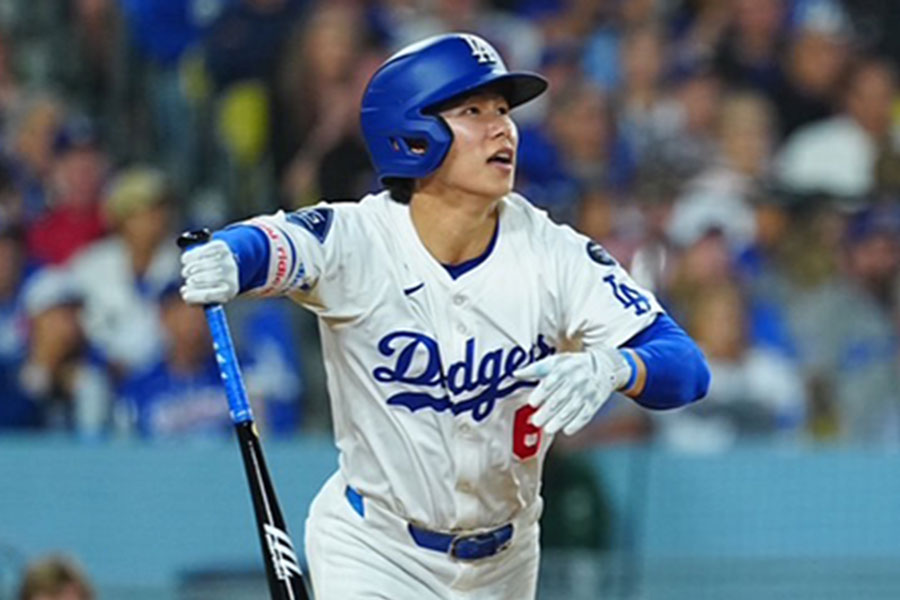 ドジャースのキム・ヘソン【写真:荒川祐史】