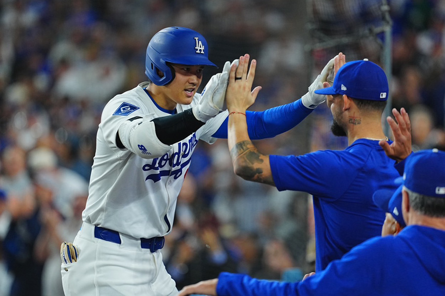 アスレチックス戦で本塁打を放ったドジャース・大谷翔平【写真：荒川祐史】