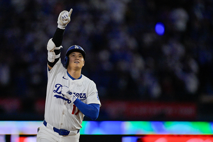 アスレチックス戦で本塁打を放ったドジャース・大谷翔平【写真：ロイター】