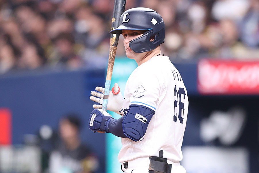 西武のタイラー・ネビン【写真：栗木一考】