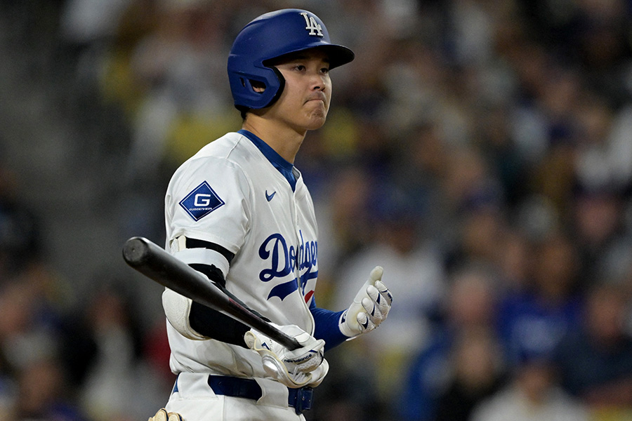 エンゼルス戦に出場したドジャース・大谷翔平【写真：ロイター】