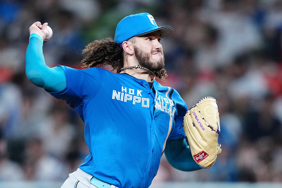 日本ハム時代のコディ・ポンセ【写真:矢口亨】