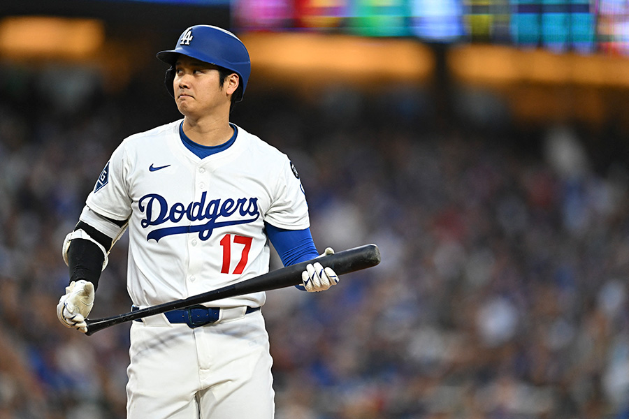 エンゼルス戦に出場したドジャース・大谷翔平【写真：ロイター】