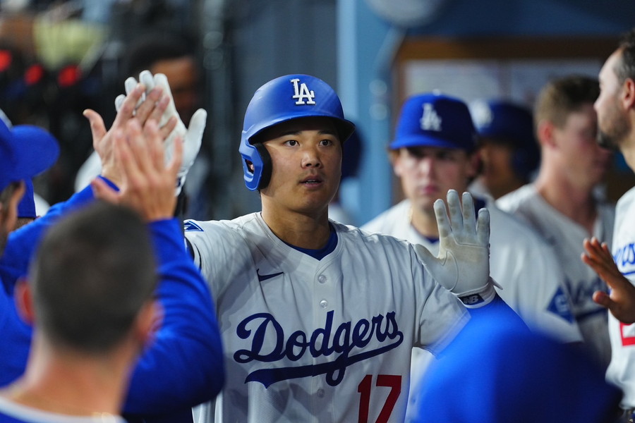 17号を放ったドジャース・大谷翔平【写真:荒川祐史】