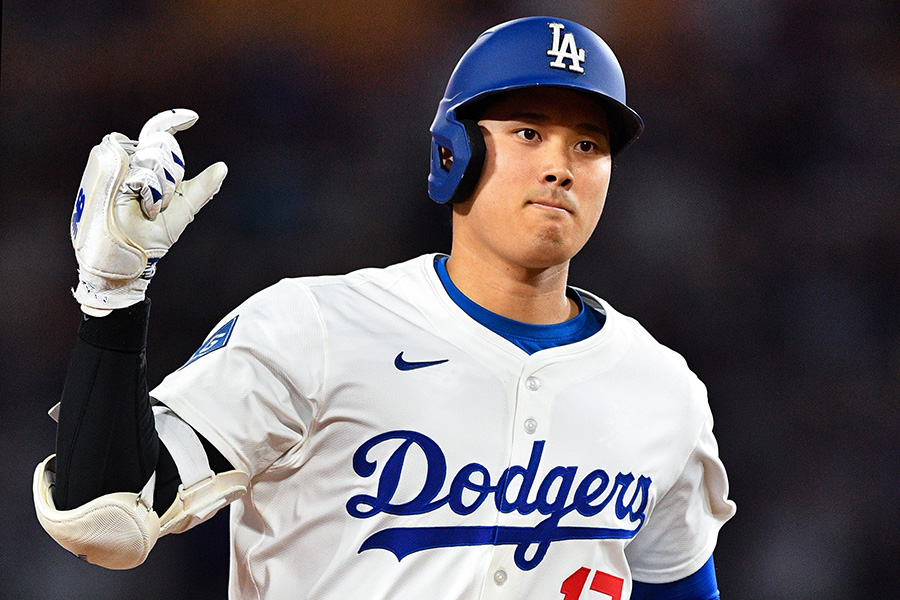 Dバックス戦で本塁打を放った大谷翔平【写真：Getty Images】