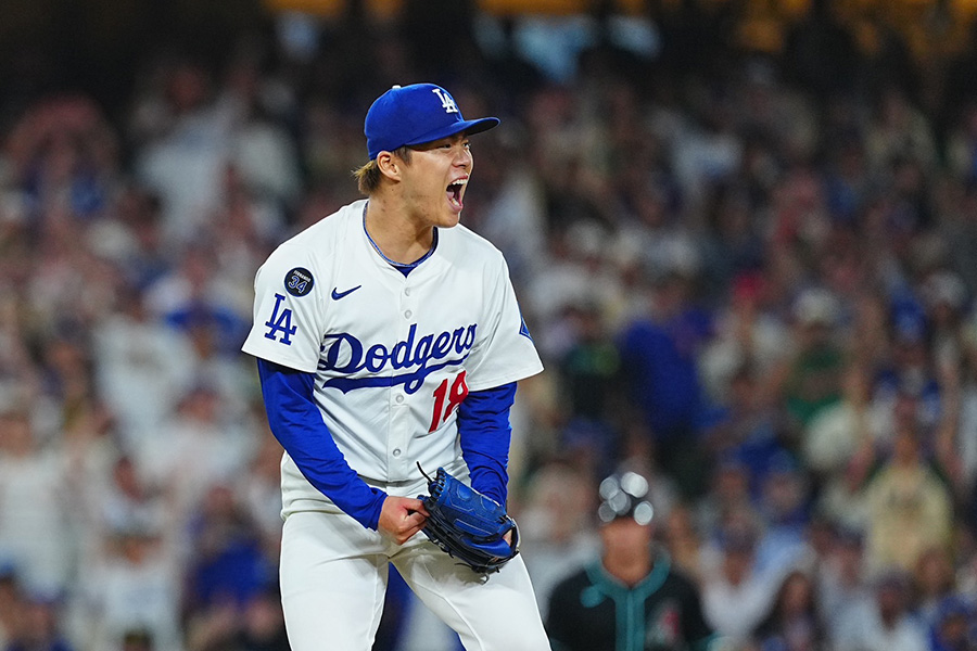 ドジャース・山本由伸【写真：荒川祐史】