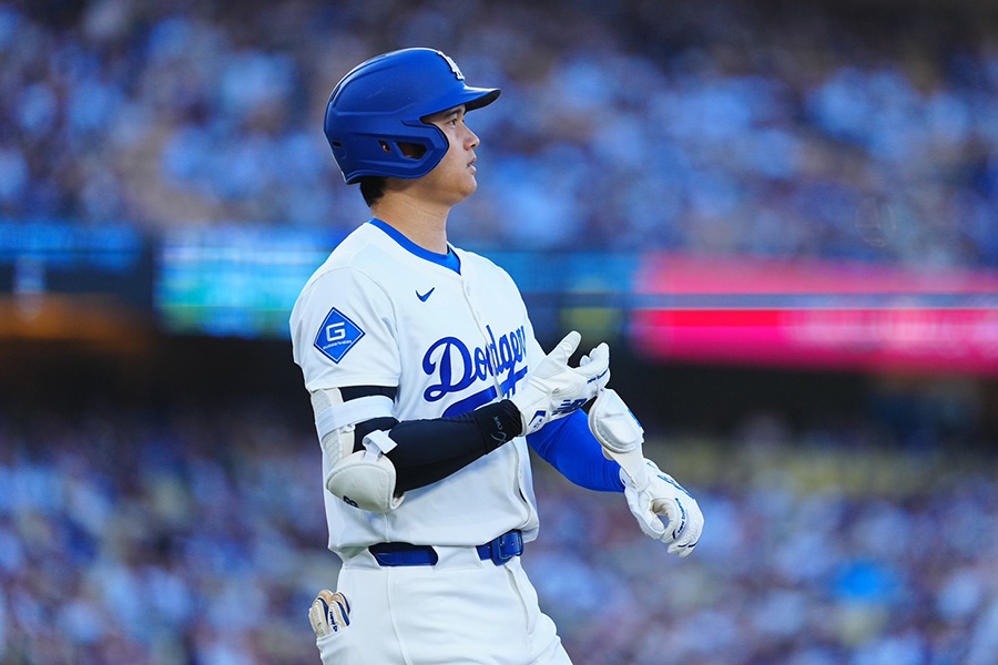 ダイヤモンドバックス戦に出場したドジャース・大谷翔平【写真：荒川祐史】
