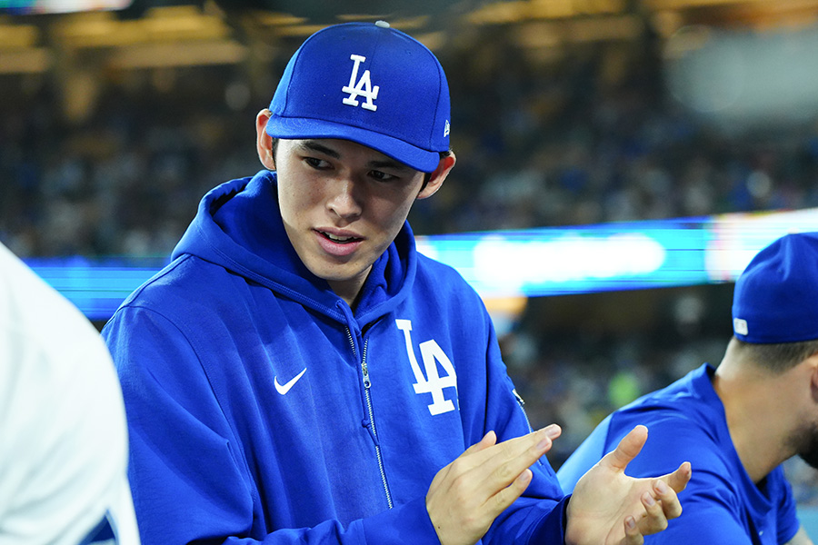 ドジャース・佐々木朗希【写真：荒川祐史】