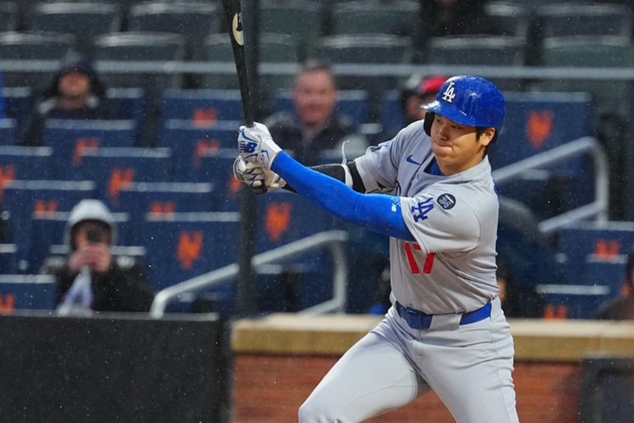 メッツ戦に出場したドジャース・大谷翔平【写真：荒川祐史】