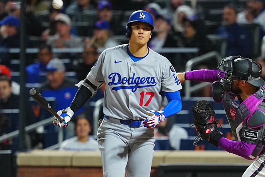 メッツ戦に出場したドジャース・大谷翔平【写真:荒川祐史】