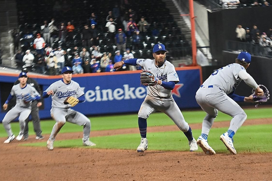 球団カメラマンが公開したドジャースのムーキー・ベッツ（写真はスクリーンショット）