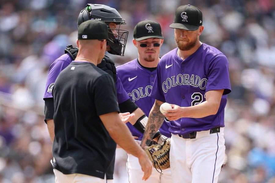 ヤンキースに大敗を喫したロッキーズ【写真：Getty Images】