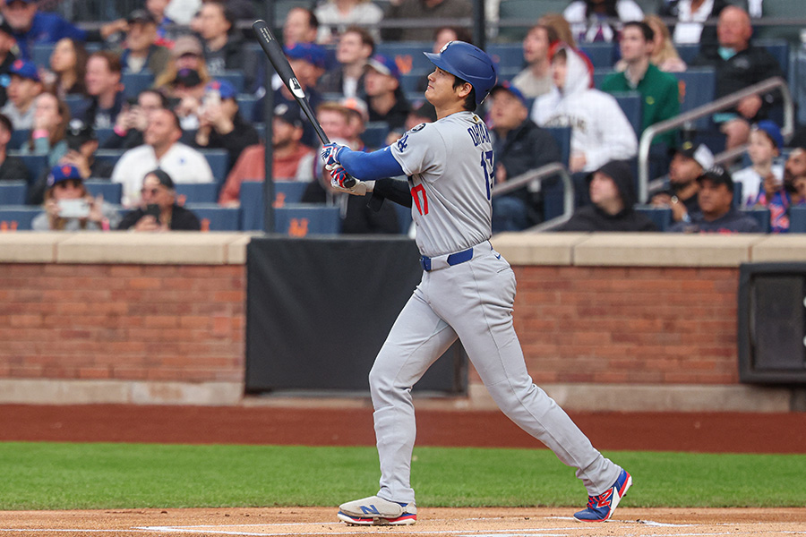 メッツ戦で本塁打を放ったドジャース・大谷翔平【写真：ロイター】