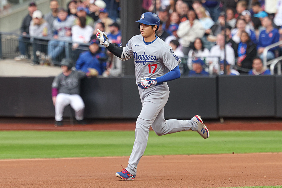 メッツ戦で本塁打を放ったドジャース・大谷翔平【写真：ロイター】