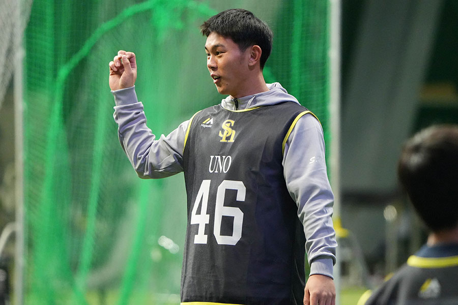 ソフトバンク・宇野真仁朗【写真：冨田成美】