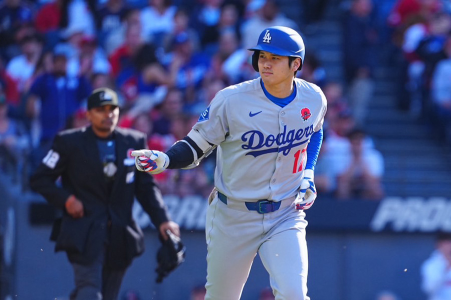 19号を放ったドジャースの大谷翔平【写真：荒川祐史】