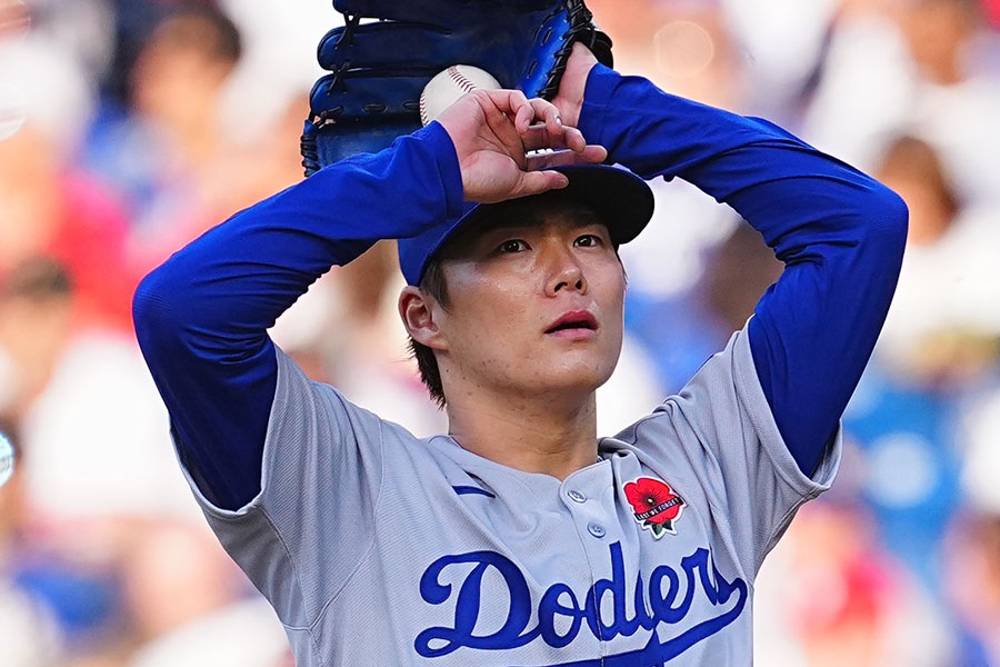 先発したドジャース・山本由伸【写真：荒川祐史】