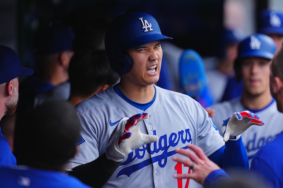 20号2ランを放ったドジャース・大谷翔平【写真：荒川祐史】
