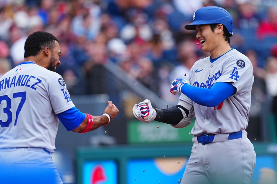 20号2ランを放ったドジャース・大谷翔平【写真：荒川祐史】
