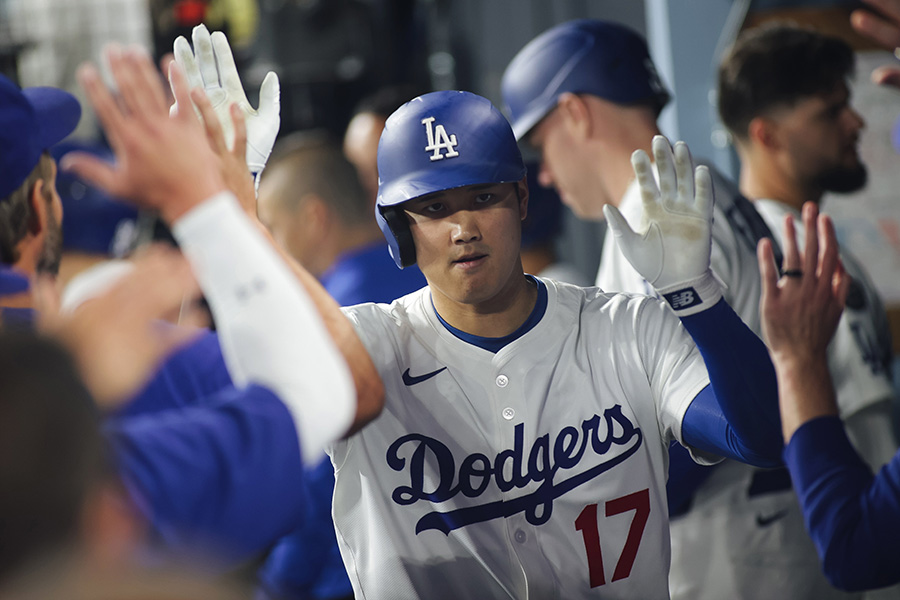 ヤンキース戦で本塁打を放ったドジャース・大谷翔平【写真：Getty Images】
