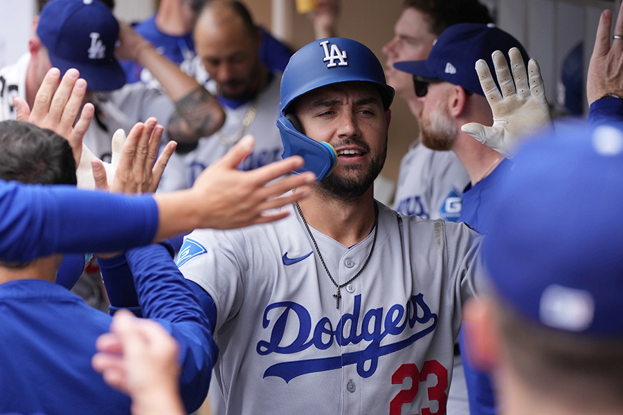 本塁打を放ったドジャースのマイケル・コンフォート【写真：Getty Images】