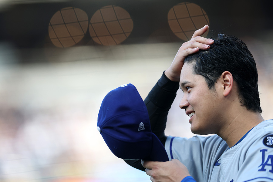 ライブBPに登板したドジャース・大谷翔平【写真：ロイター】