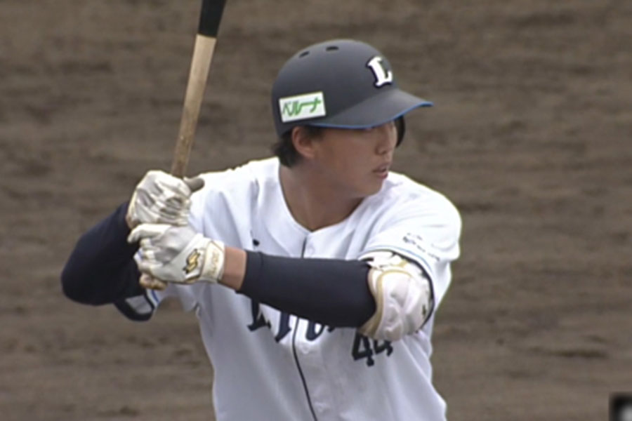 西武・林冠臣【写真：パーソル パ・リーグTV】