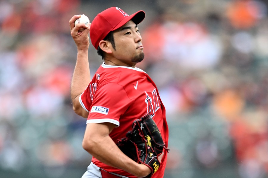 オリオールズ戦に先発したエンゼルス・菊池雄星【写真：Getty Images】