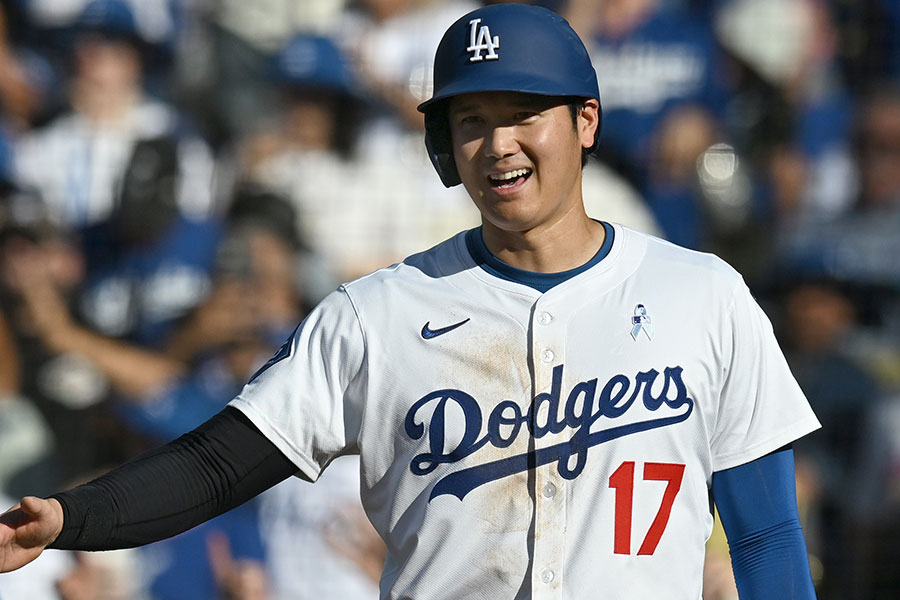 本拠地でのジャイアンツ戦に出場したドジャース・大谷翔平【写真：Getty Images】