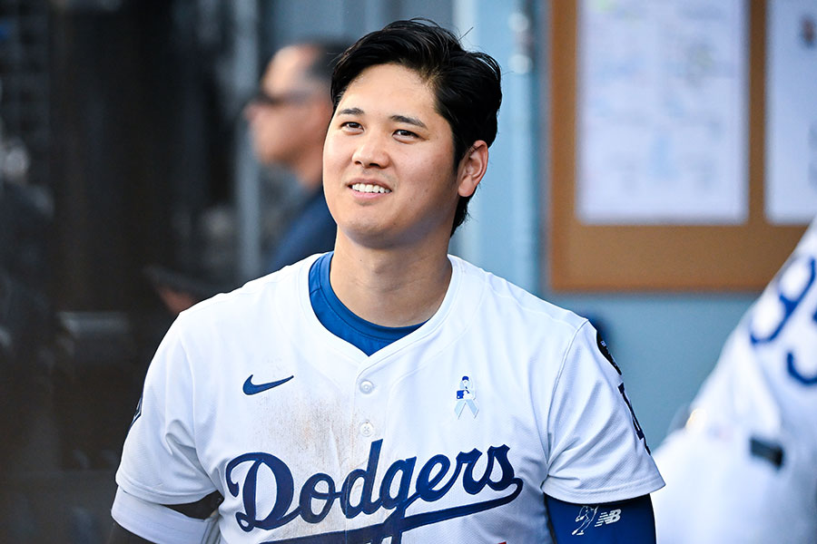 本拠地でのジャイアンツ戦に出場したドジャース・大谷翔平【写真：Getty Images】