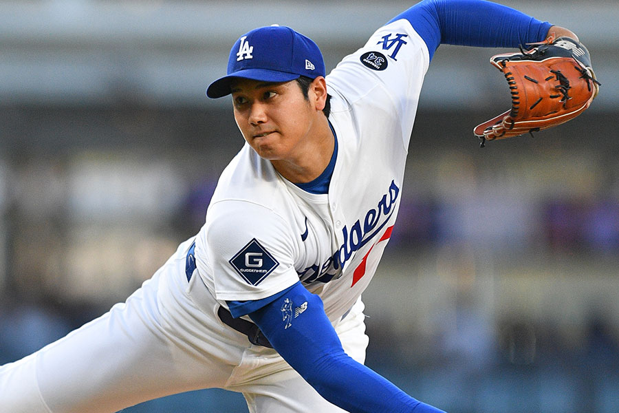 本拠地でのパドレス戦に先発したドジャース・大谷翔平【写真：Getty Images】