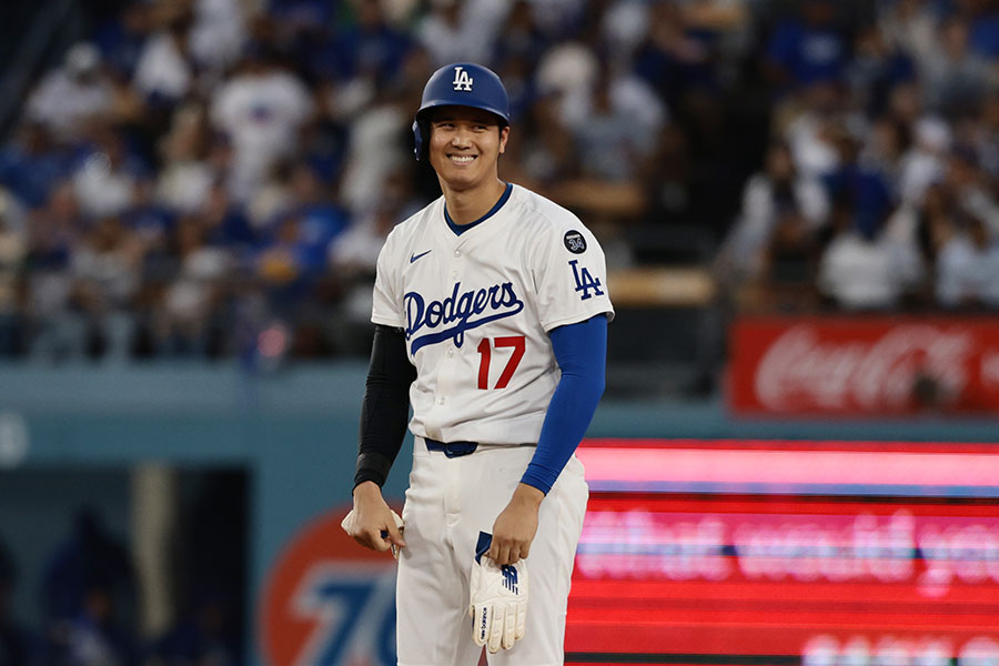 パドレス戦で適時打を放ったドジャース・大谷翔平【写真：Getty Images】