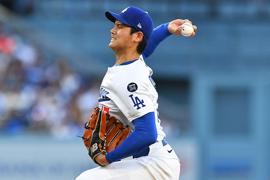 本拠地でのパドレス戦に先発したドジャース・大谷翔平【写真：Getty Images】