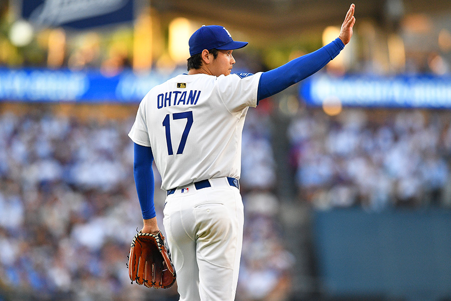 パドレス戦に出場したドジャース・大谷翔平【写真：Getty Images】