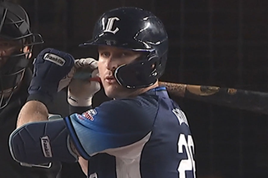 西武のタイラー・ネビン【写真：パーソル パ・リーグTV】