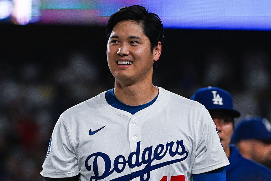 パドレス戦に出場したドジャース・大谷翔平【写真：Getty Images】