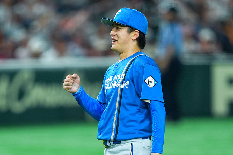 巨人戦で完投勝利を収めた日本ハム・北山亘基【写真：イワモトアキト】