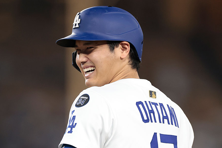 パドレス戦に出場したドジャース・大谷翔平【写真：Getty Images】