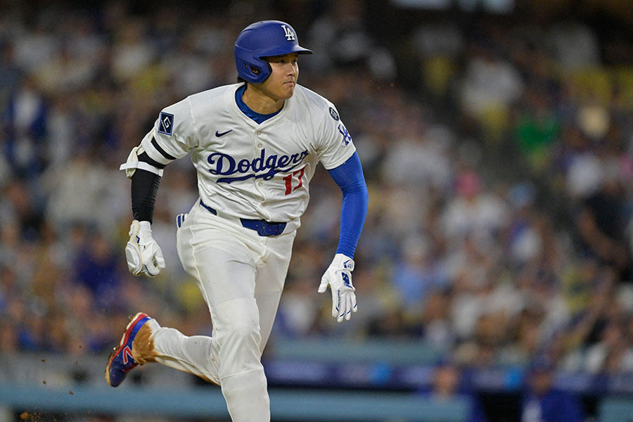 4回に右前適時打を放ったドジャース・大谷翔平【写真：ロイター】