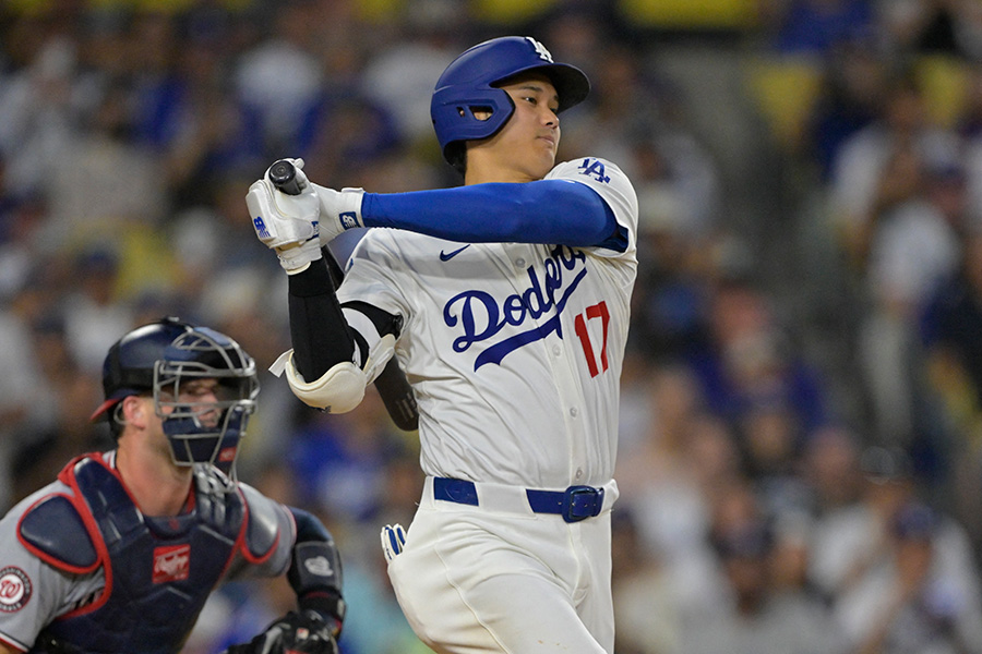 ナショナルズ戦に出場したドジャース・大谷翔平【写真：ロイター】