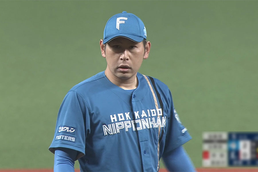 中日戦で先発した日ハム・加藤貴之【画像:パーソル パ・リーグTV】