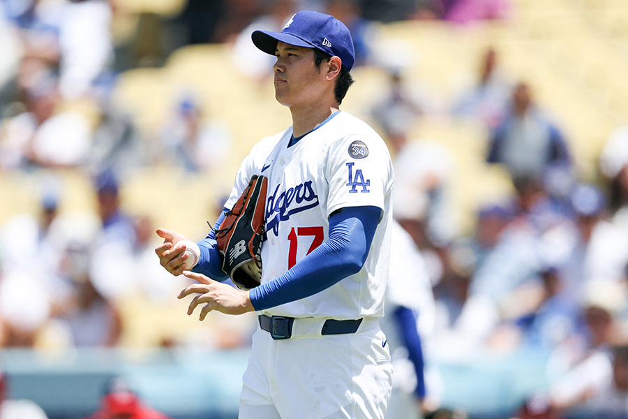 ナショナルズ戦に先発したドジャース・大谷翔平【写真：ロイター】